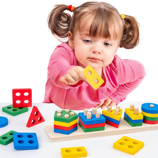 Jogo de Encaixe Tato e Formas Brinquedos Educativos 2 Anos